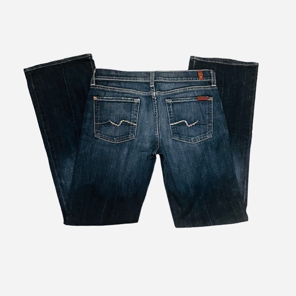 7 For All Mankind Sz:29 Swarovski Pockets/Boot Cut - Picture 1 of 9